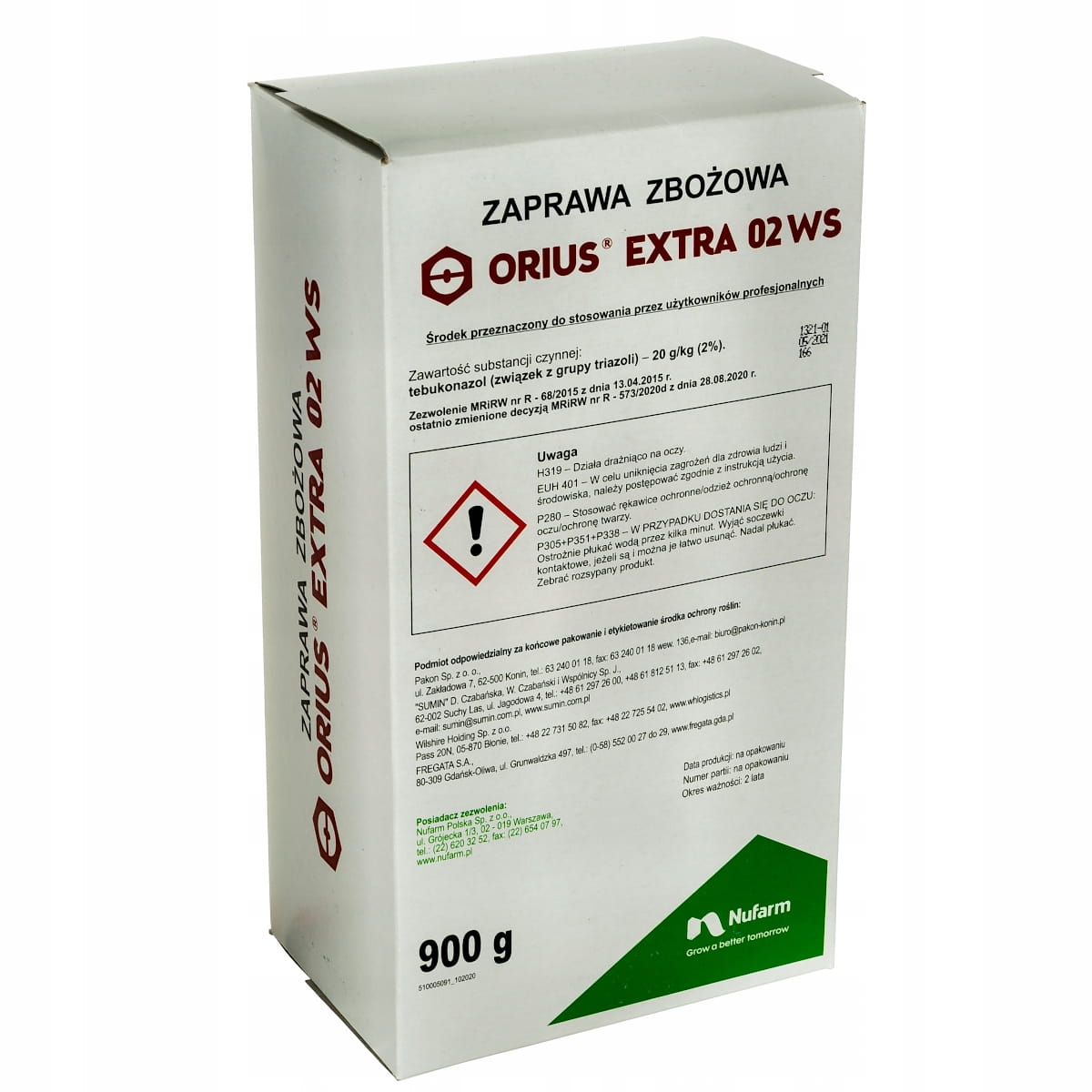 Orius Extra 02WS 0,9KG tebukonazol