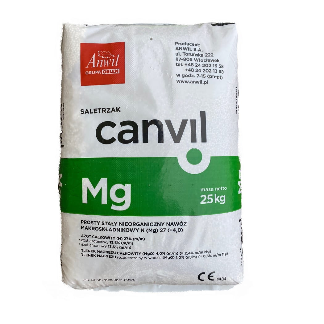 Saletrzak 27% CANVIL z magnezem 25kg na trawnik - cena, opinie